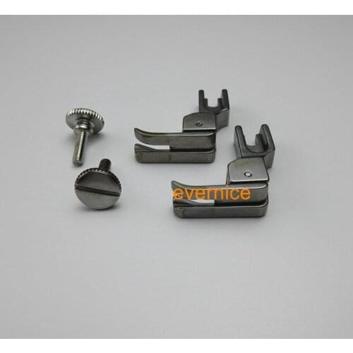 2 COMPENSATING FOOT with LEFT SIDE EDGE GUIDE NARROW BASE for JUKI DDL-5550 8300 8500 8700
