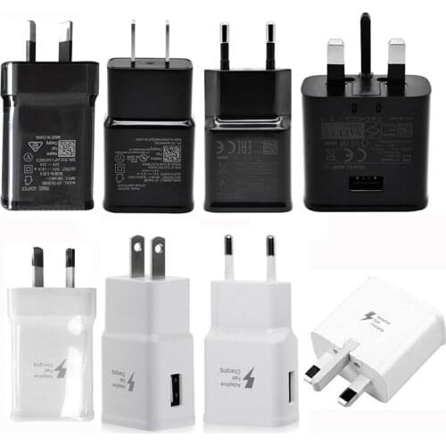 300pcs Fast Charger Adaptive Travel Wall Charger UK/AU/EU/US Charger For xiaomi VIVO OPPO Samsung S7 S8 S9 Note 8