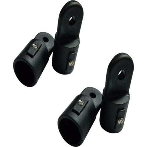 2pcs Black Nylon Bimini Top External Eye End Cap for 3/4" O.D. Tube Boat Marine