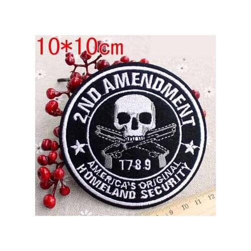Amendment Letters Iron On Embroidered Clothes Patch For Clothing Boy Stickers Garment Apparel Accessories
