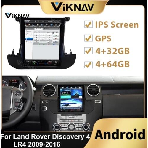 Android Tesla Style Screen Car Multimedia For Land Rover Discovery 4 LR4 2009-2016 GPS Navigation Car Radio DVD Player Carplay