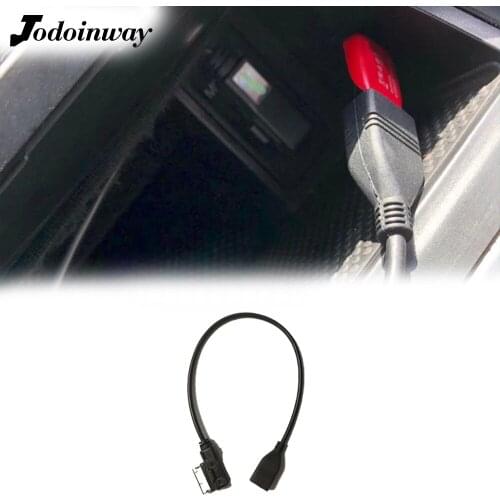 For Audi A3 8V A4 B6 For VW Passat Golf Car Media AMI MMI MDI Media-in Interface USB Cable Switch Audio USB AUX Adapter Socket