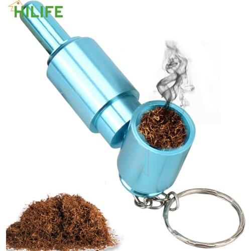 Cans Shape With Metal Handle Portable Metal Tobacco Pipe Smoking Accessories Random Color Cigarette Holder Smoking Set