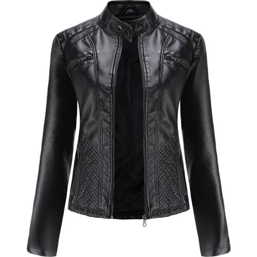 Женские кожаные куртки GLWOW China At AliExpress