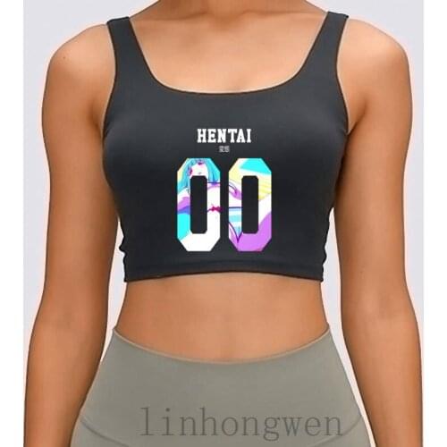Hentai 1 Re Edit Women Tank Top Pictures Fit Round Collar Design Basic Natural Spring Autumn Crop Top