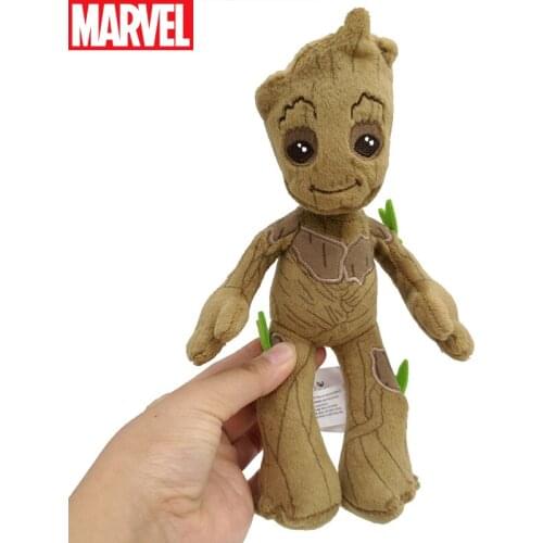 22cm Disney Marvel The Avengers Groot Plush Dolls Toys Cute Guardians of The Galaxy Groot Stuffed Plush Toys Kids Birthday Gifts