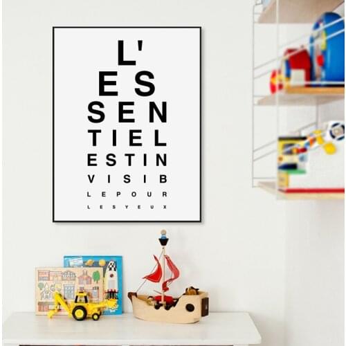 Little Prince French Quotes Canvas Prints And Poster , Le Petit Prince Affiche Citation Art Painting Picture Kids Room Decor