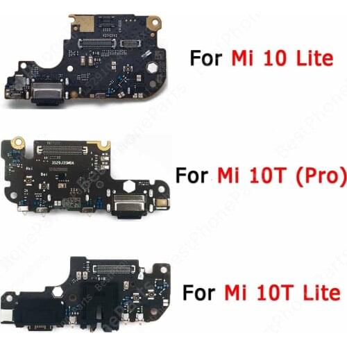 Original Charge Board For Xiaomi Mi 10 Lite 10T Pro Mi10 Mi10T Charging Port Usb Connector Ribbon Socket Pcb Dock Spare Parts