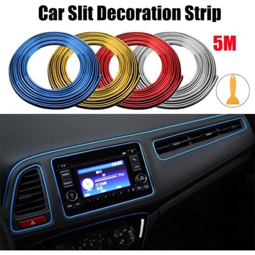 Car Interior Decoration Moulding Trim Strips Car Style Interior Trim For Audi A3 A4 A5 A6 A7 A8 B6 B8 C5 C6 TT Q3 Q5 Q7 S3 S4