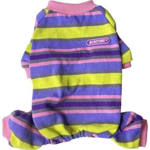 Dog Pajamas Jumpsuit Small Dog Clothes Overalls Puppy Costumes Outfit Garment Yorkshire Pomeranian maltese Poodle Dog Clothing S