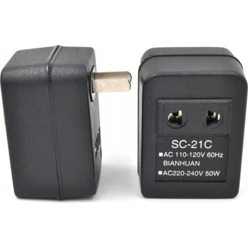 AC 220V to 110V/110V to 220V AC Power Voltage Converter 20W Adapter Travel Transformer Regulator xobw