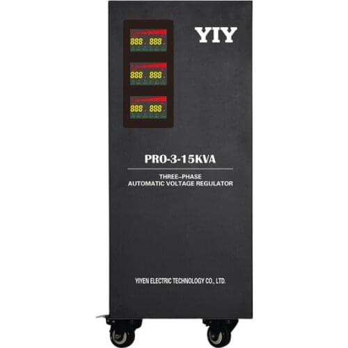 PRO-3-15KVA AC380V automatic voltage regulator stabilizer/colorful display/MCU CONTROL/in stock/servo type triphasic