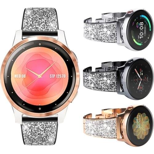 20mm 22mm Wrist Strap For Garmin Venu 2 GarminMove 3 GarminActive S Vivoactive 4 Band Bracelet Womens Diamond jewelry Watchband