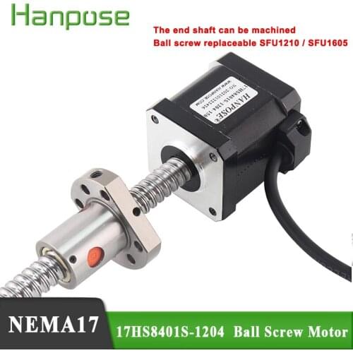 5pcs 17HS8401S-SFU1204 42X48mm 1.8A 52N.CM Nema17 Stepper Motor with ball screw L150/250/350MM motor for Drawing instrument