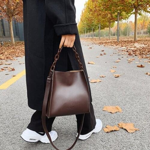 All-match chain shoulder handbag new fashion messenger bag trendy portable bucket bags