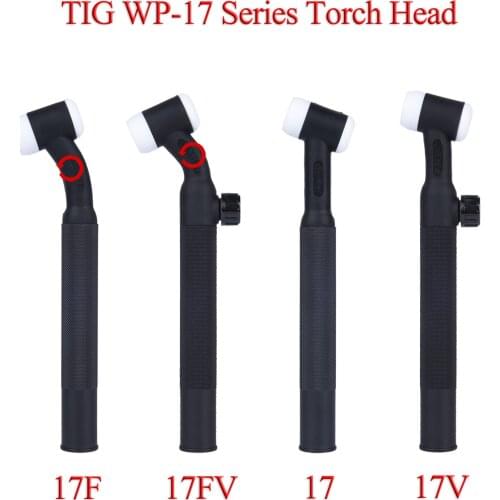 WP17 WP17F WP17V WP17FV SR17 SR17F SR17V SR17FV TIG Torch Body Flex Head Rotatable Valve Dual Insulator Gasket 150AMP Air Cooled