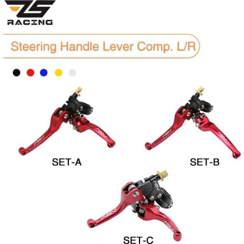 ZS Racing 1 Pair Motorcycle 22mm ASV F3 Series 2ND Clutch & Brake Levers For Yamaha Honda BMW KTM ATV Dirt Pit Bike
