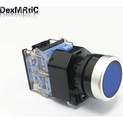 1pc 22m momentary Switch Power Start Stop ON OFF Push Button for Car Computer Door Industrial equipment (reset switch)