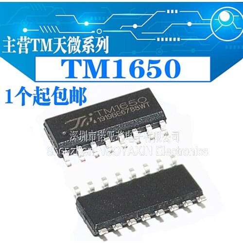 10pcs/lot Brand new original TM1650 SOP16 8*4 bit drive digital tube chip