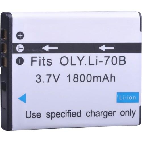 1PC 3.7V 1800mAh Li-70B Li 70B Camera Battery for Olympus VG-110, VG-120, VG-130, VG-140, VG-160, FE4020 Digital Camera