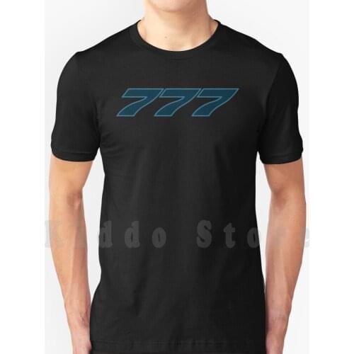 777 T Shirt Men Cotton Cotton S - 6Xl 777 Airplane Travel Flight Wing Jet Boeing