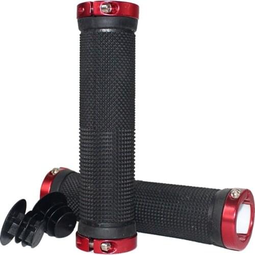 Bicycle rubber handle cover shock absorption and soft comfort handle cover mountain bike unilateral locking handle cover parts