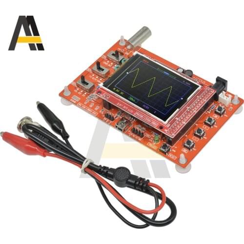 DSO138 2.4" Screen Digital Oscilloscope Waveform Display Preciseness Oscilloscope Kit Learning Pocket-size DSO138 Upgrade