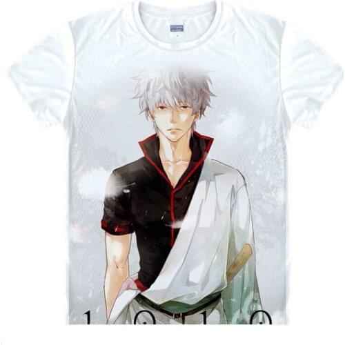 GINTAMA T-Shirt Sadaharu Shirt mens 3D print T-shirts Anime Tees Lovely cute Short Sleeve Mens T-Shirts anime cosplay comic a