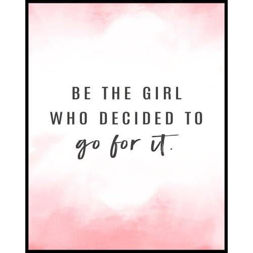 Hot Sales in 2020, Modern Minimalist Posters, Wall Decoration Paintings, Text Art,GIRL