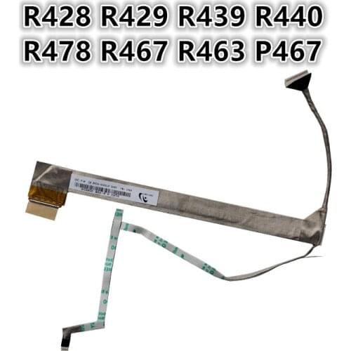 New Laptop LCD LED LVDS Video Screen Display Flex wire Cable For Samsung R428 R429 R439 R440 R478 R467 R463 P467