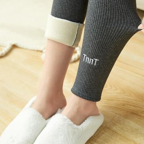 Autumn Winter Velvet Leggings Female High Waist Thick Warm Leggins Solid Color Tight Legging For Women