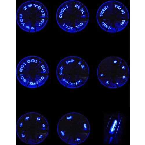 Hot Bike Bicycle Wheel Spokes LED Lights Lamps New Designed Cycling Riding Spokes Light With Seven Super Bright Blue Red Led