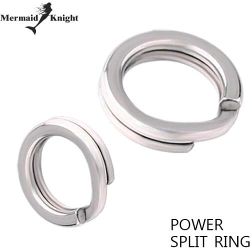 MK Brand 60~100Pcs/bag white color Stainless steel split ring Fishing Connector Brand Fish Hooks hot model lure Lure Accessories