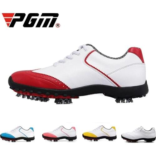 Golf Shoes Womens White Fashion Sports Shoes Waterproof Non-slip Training Shoes Ladies Active Nail Soles Breathable Sneakers