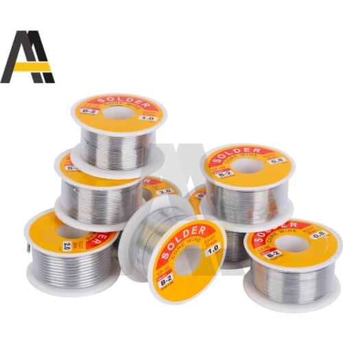 100g Solder Wire Tin B-2 CF-10 Flux 2.0% Welding Solding Core High Brightness Rosin 0.5/0.6/0.8/1.0/1.2/1.5/2.0mm Diameter