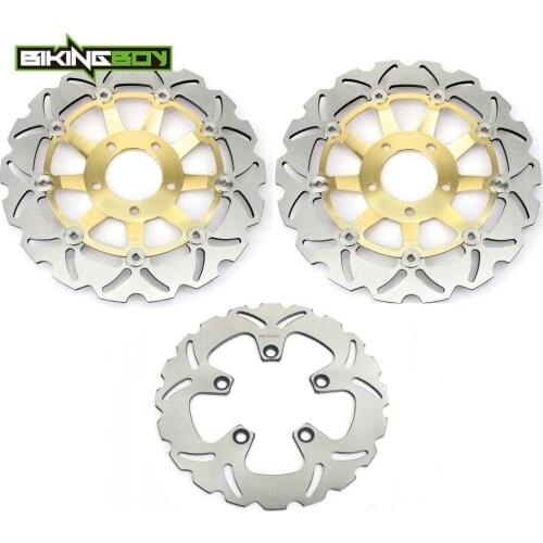 BIKINGBOY Front Rear Brake Discs Disks Rotors For Suzuki RF 600 R 93-98 SV 650 S 99 00 01 02 RF 400 R 93 94 95 96 RF400RV 96 97