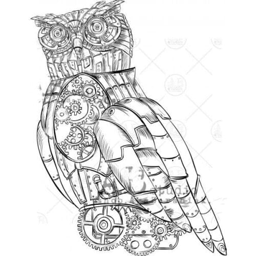 Retro owl Transparent Clear Silicone Stamp/Seal for DIY scrapbooking/photo album Decorative clear stamp 234
