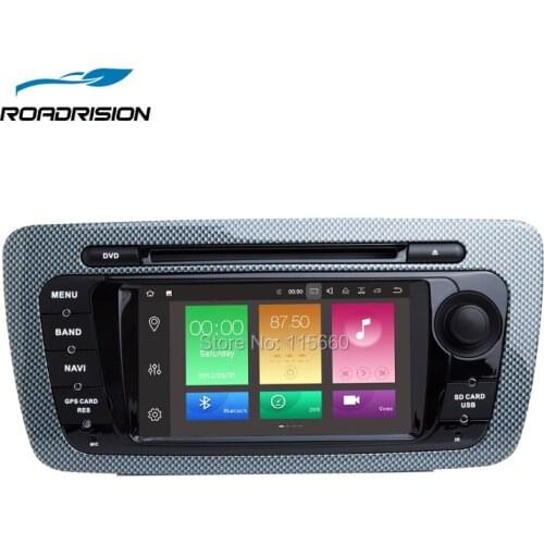 RoadRision 4GB RAM Android 8.0 Car DVD Player for Seat Ibiza 2009-2013 with Bluetooth WiFi Radio GPS Navigation Mirror-link