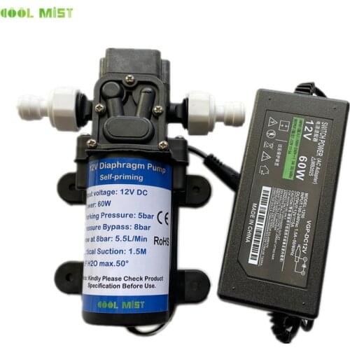 S394 Self-priming 12V 60W electric diaphragm pump DC agricultural household cleaning water spray pump backflow design micro pump