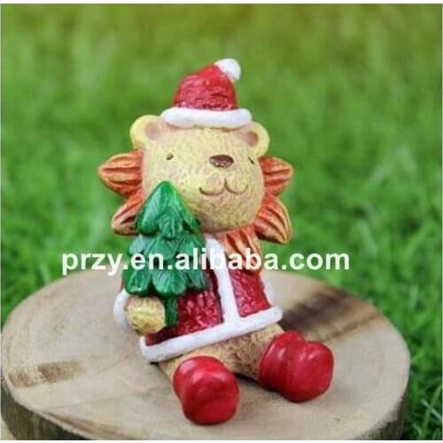 Silicone Critter lion creative 3D Christmas ornament Christmas cake decoration mold DIY soap mold candle mold