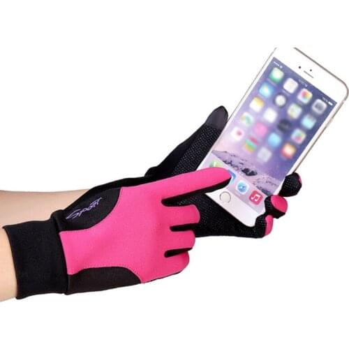 Winter Warm Running Fishing Gloves Sports Outdoor Winter Cycling Gloves Thin Section Anti-skid Touch Screen Skid-resistant Outfi