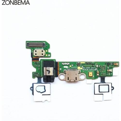 ZONBEMA 50pcs/lot Charging Charger Connector For Samsung galaxy A300F A300H A3 2015 Charger USB Dock Port Flex Cable