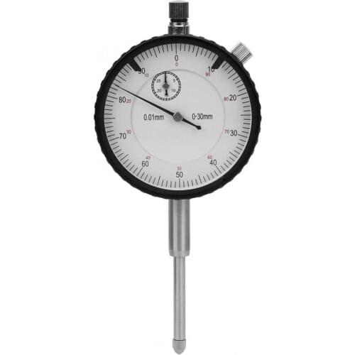 0-30mm Brass Movement Dial Indicator 7-Bearings High Speed Steel Probe Head Measurement Tool