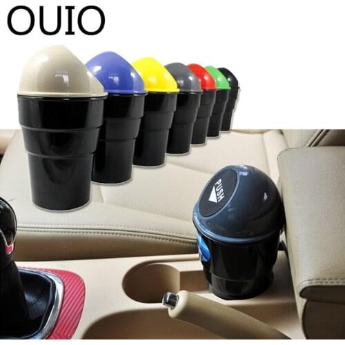 1pc Car-styling Mini Car Bin Garbage Trash Organizer Box Barrel For BMW E46 E39 E90 E60 E36 F30 F10 Mercedes Benz W204 W203 W211