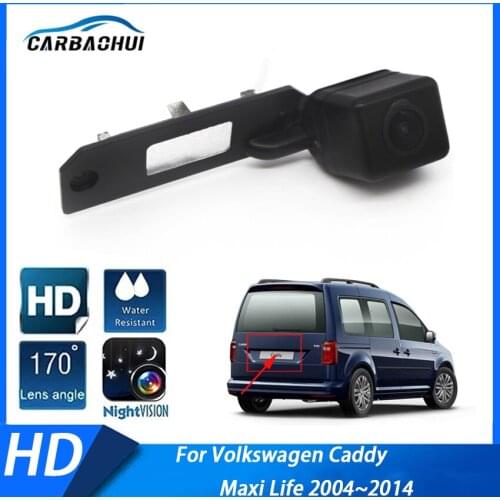 170 Degree HD CCD Rear View Camera For Volkswagen Caddy Maxi Life 2004 2005 2006 2007 2008 2009 2010 2011 2012 2013 2014 Car