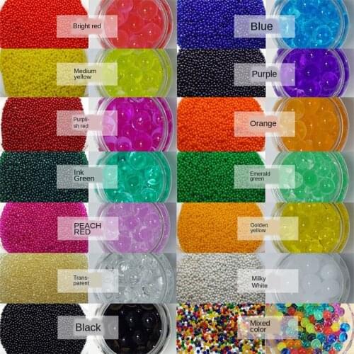 200 Pcs Pearl Shaped Crystal Soil Water Beads Mud Grow Magic Jelly Balls Kids Children Toy