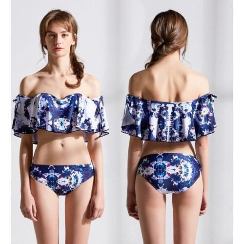 2019 in Europe and the hot and sexy lady swimsuit bikini sexy falbala Mr. Ni for 9102