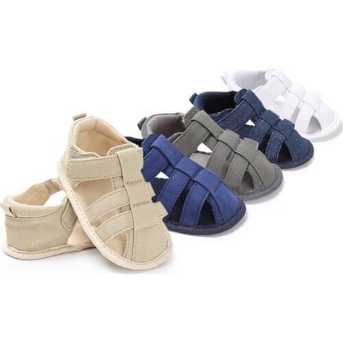 2021 New Brand Toddler Infant Newborn Kids Baby Boys Canvas Soft Sole Crib Shoes Fashion Baby Shoes
