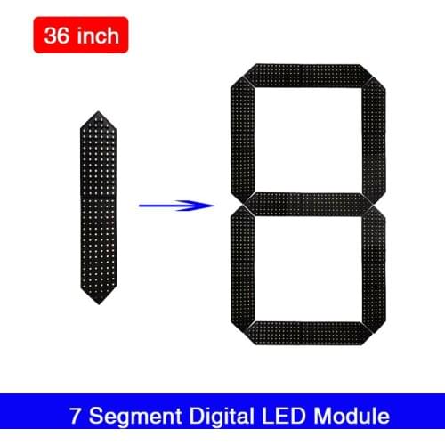 36" Inch Outdoor LED Gas Price 7 Seven Segment Digital Numbers LED Module RF Remote Control-LED Billboard