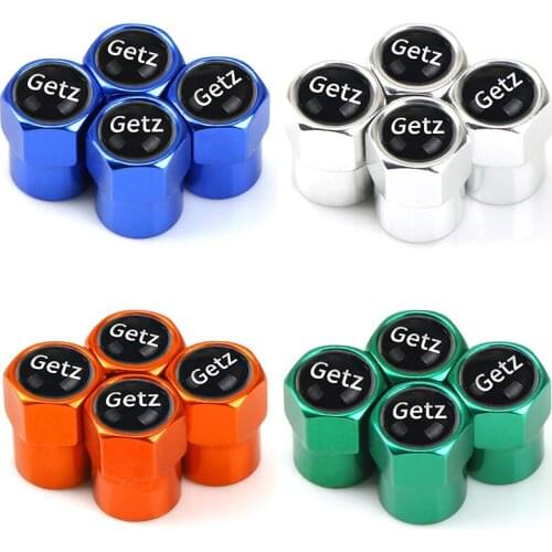 4pcs Car Wheel Tire Valve Caps Stem Case For Hyundai GETZ emblems Auto Accessories
